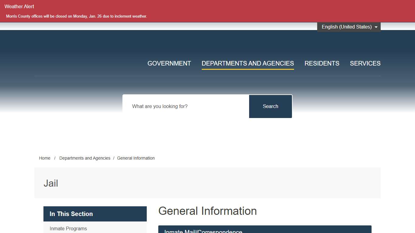 General Information – Morris County, NJ